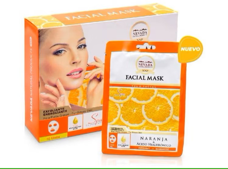 MASCARILLA FACIAL DE NARANJA